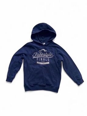 P.S. from Aeropostale Navy Mountain Graphic Hoodie Size 10